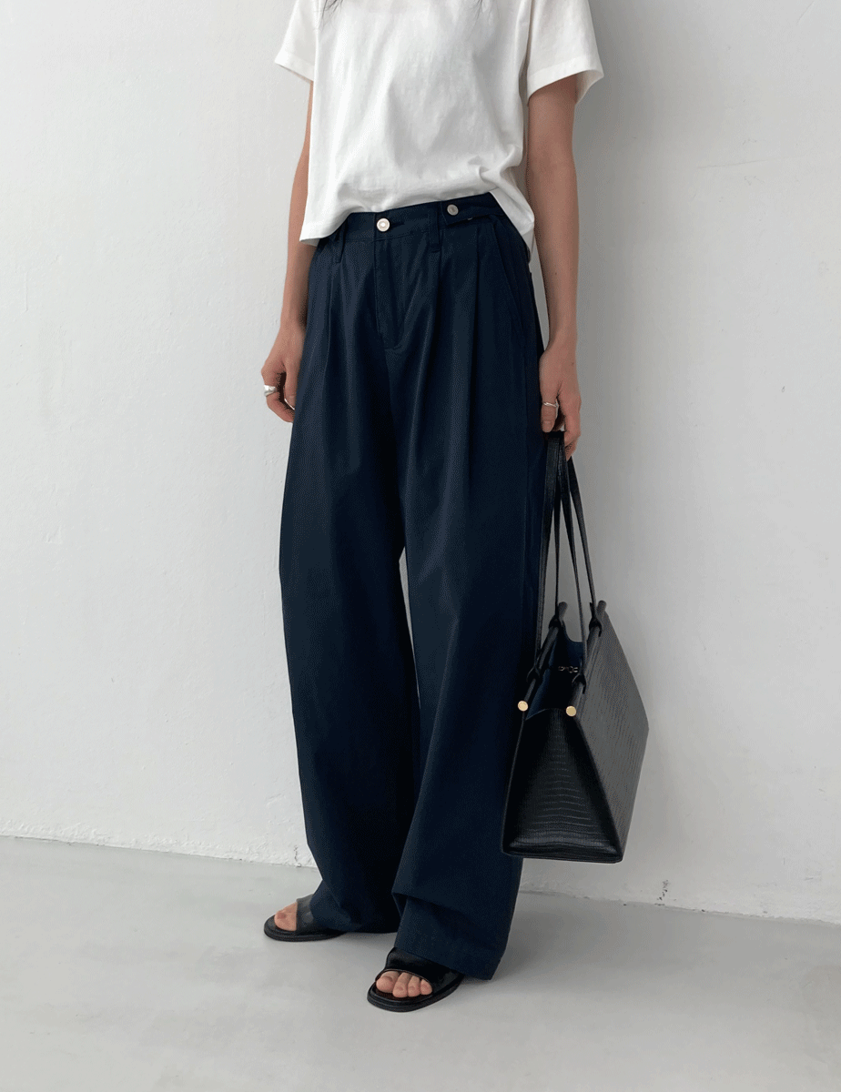 [reorder]summer button pants (2color)