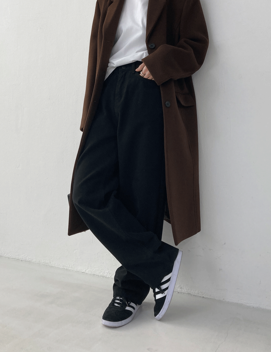 daily straight cotton pants - fw (3color)
