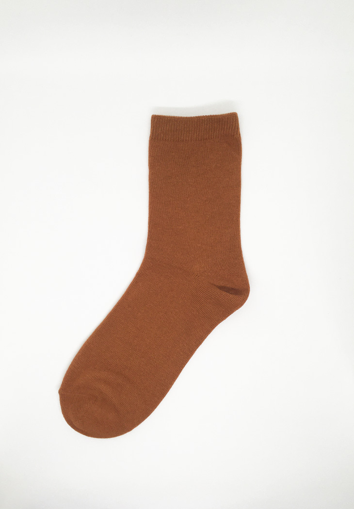 basic cotton socks (6color)