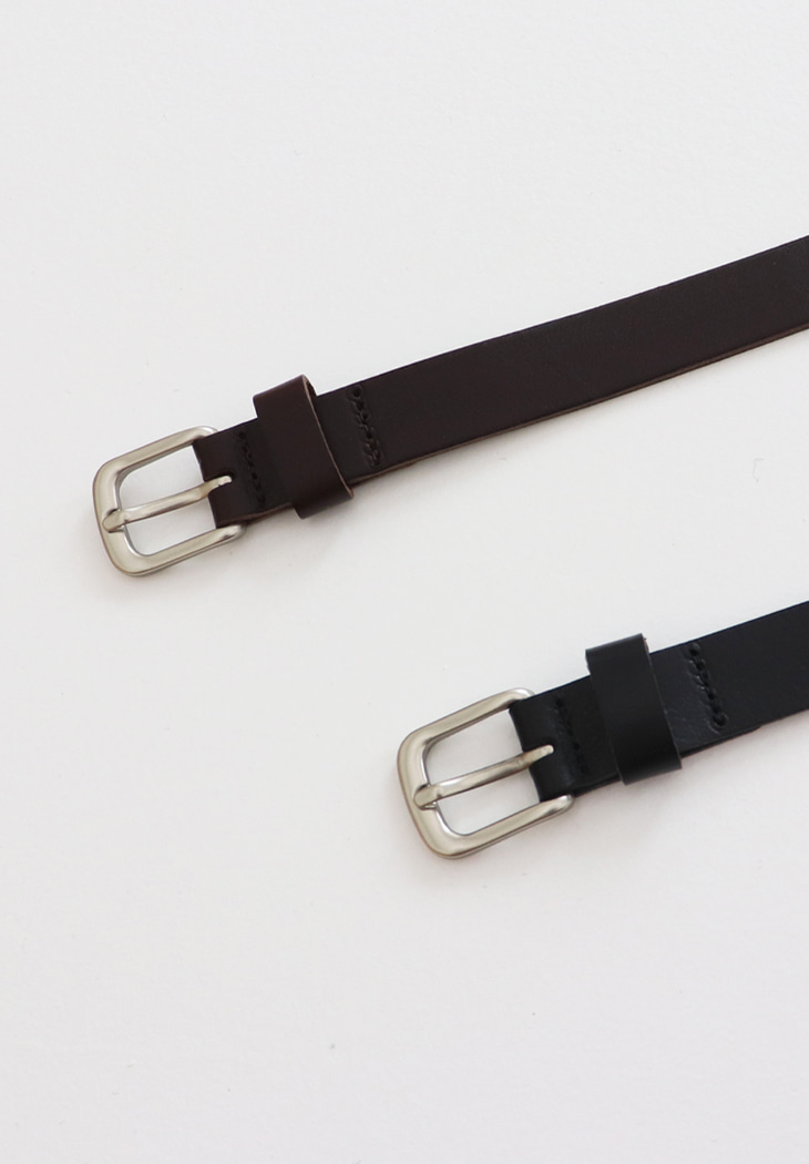 simple leather belt (2color)