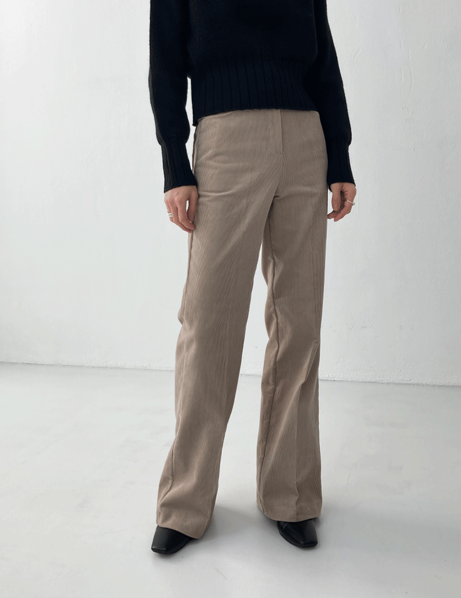 corduroy boots-cut pants (2color)