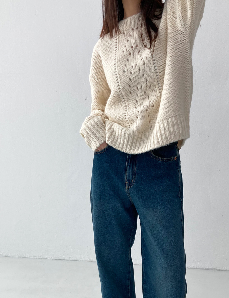 alpaca wool knit (3color)