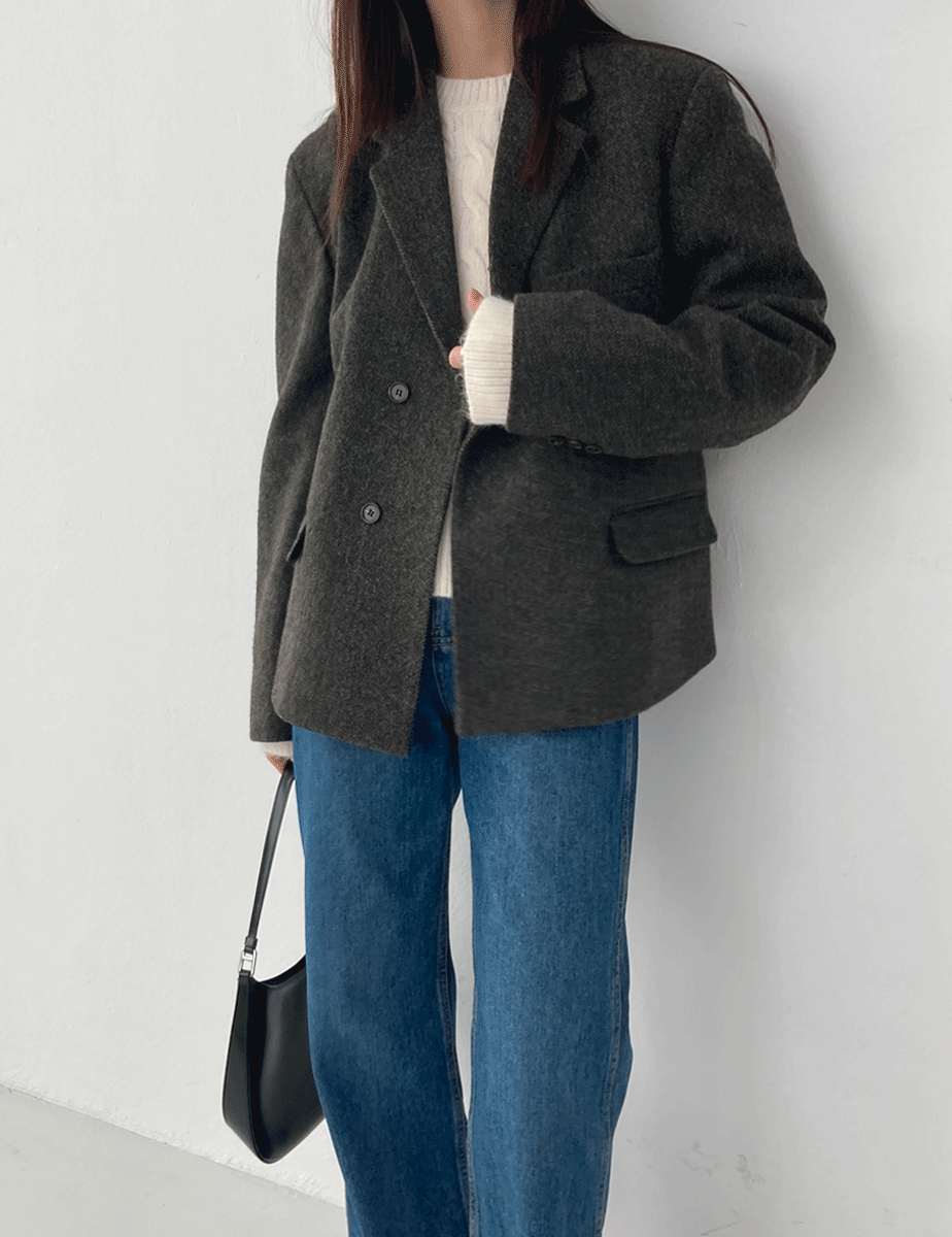 over harris wool jacket (울90%)