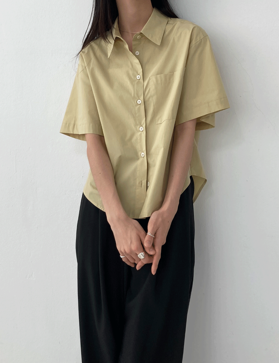 neutral cotton shirt (3color)