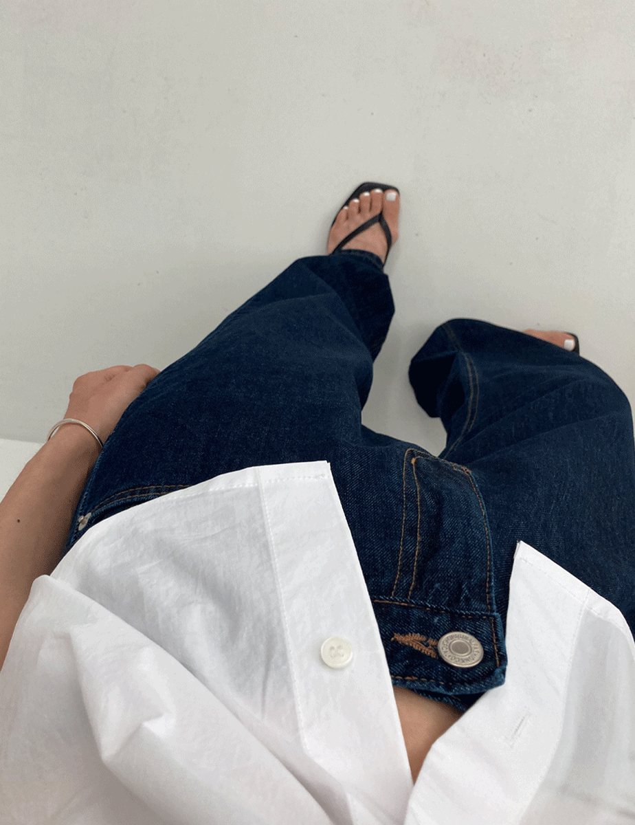[진청 M당일] light steady denim pants (3color)