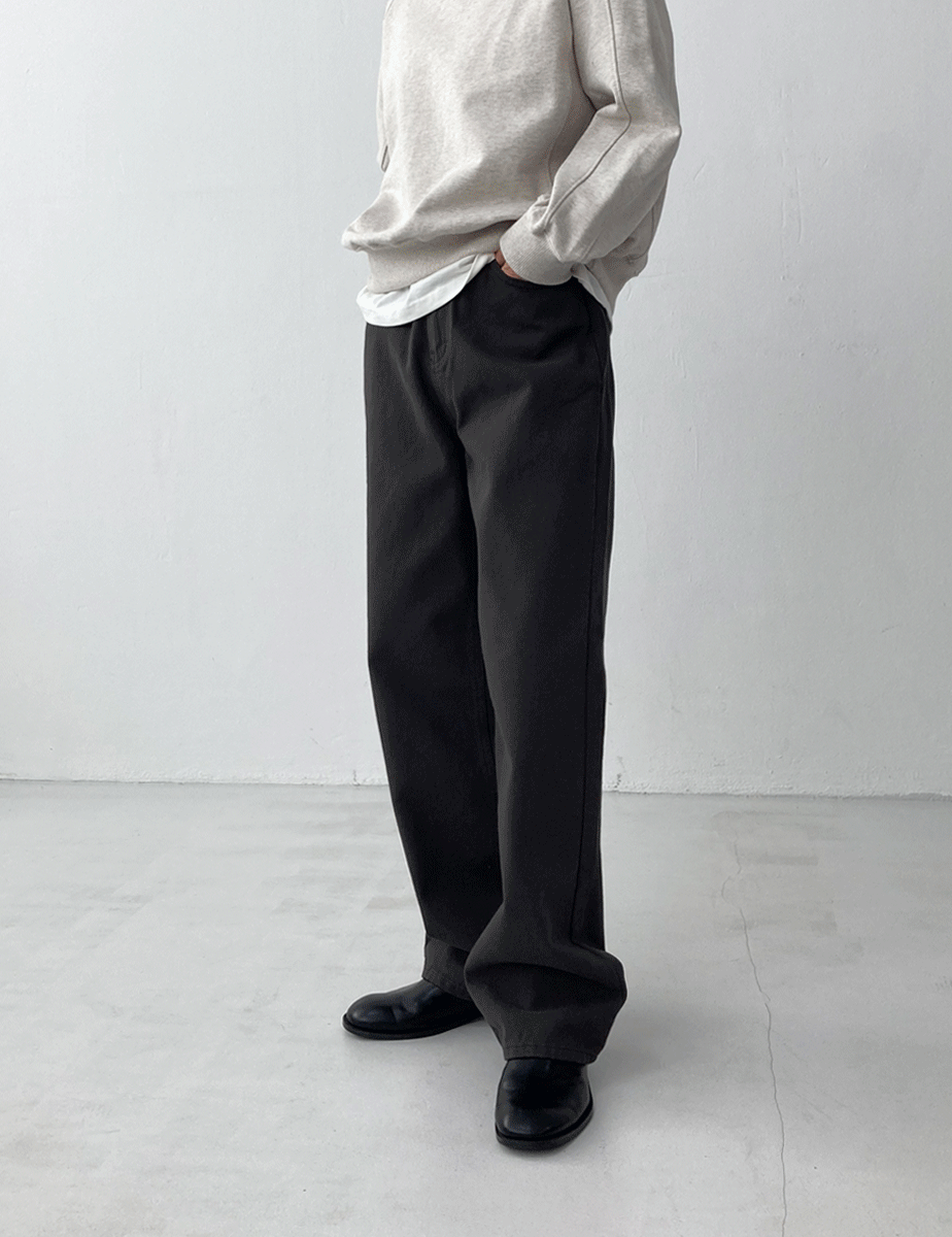 [S월요일출고] daily straight cotton pants (3color)