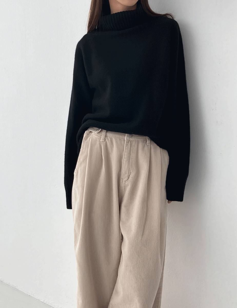 whole-garment pola knit top (6color)