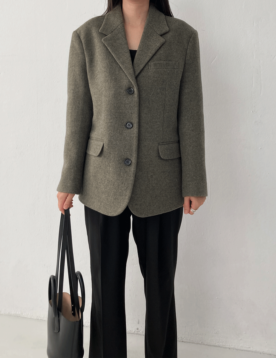 Wool blended Classic Blazer (2color)