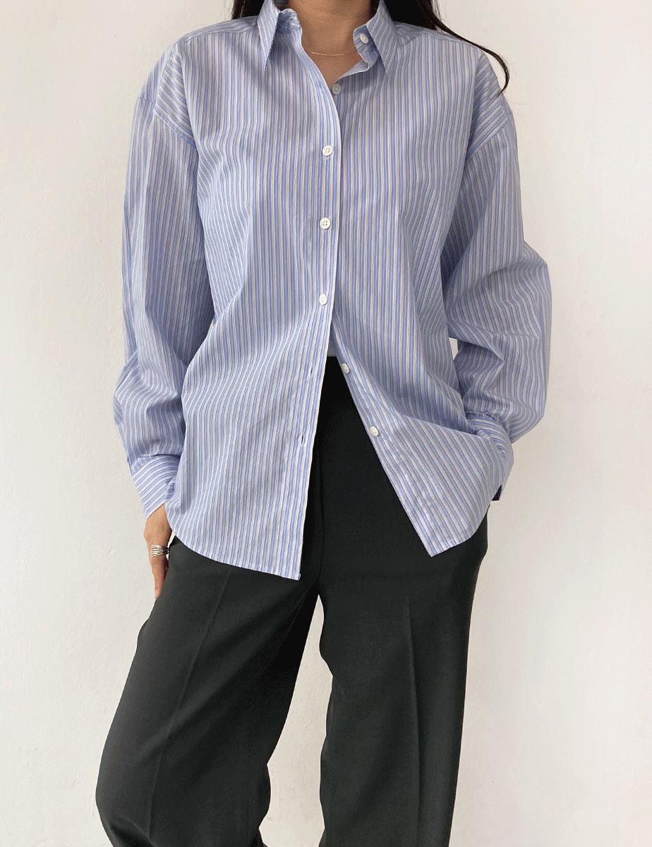 bay stripe shirt (2 color)