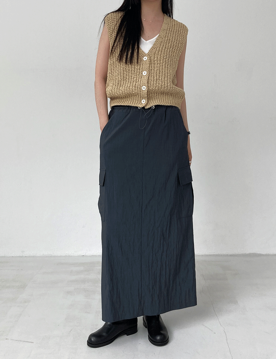 slow cargo skirt (3color)