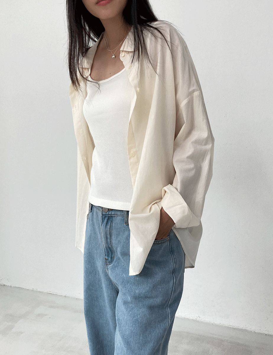 soft cotton shirt (2color)