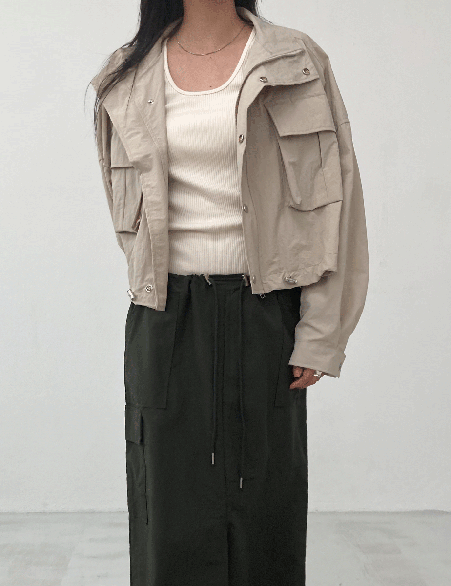 double pocket jacket (2color)