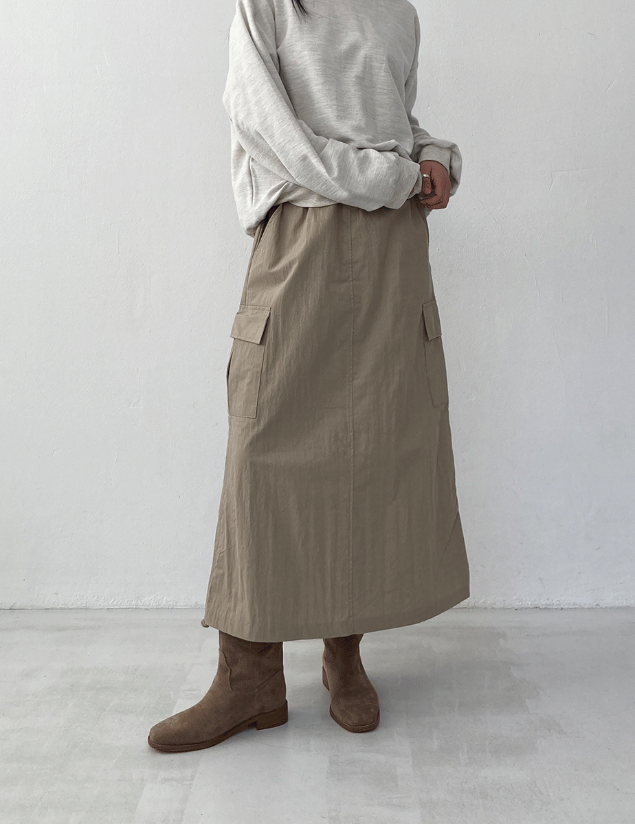 slow cargo skirt (3color)_FW
