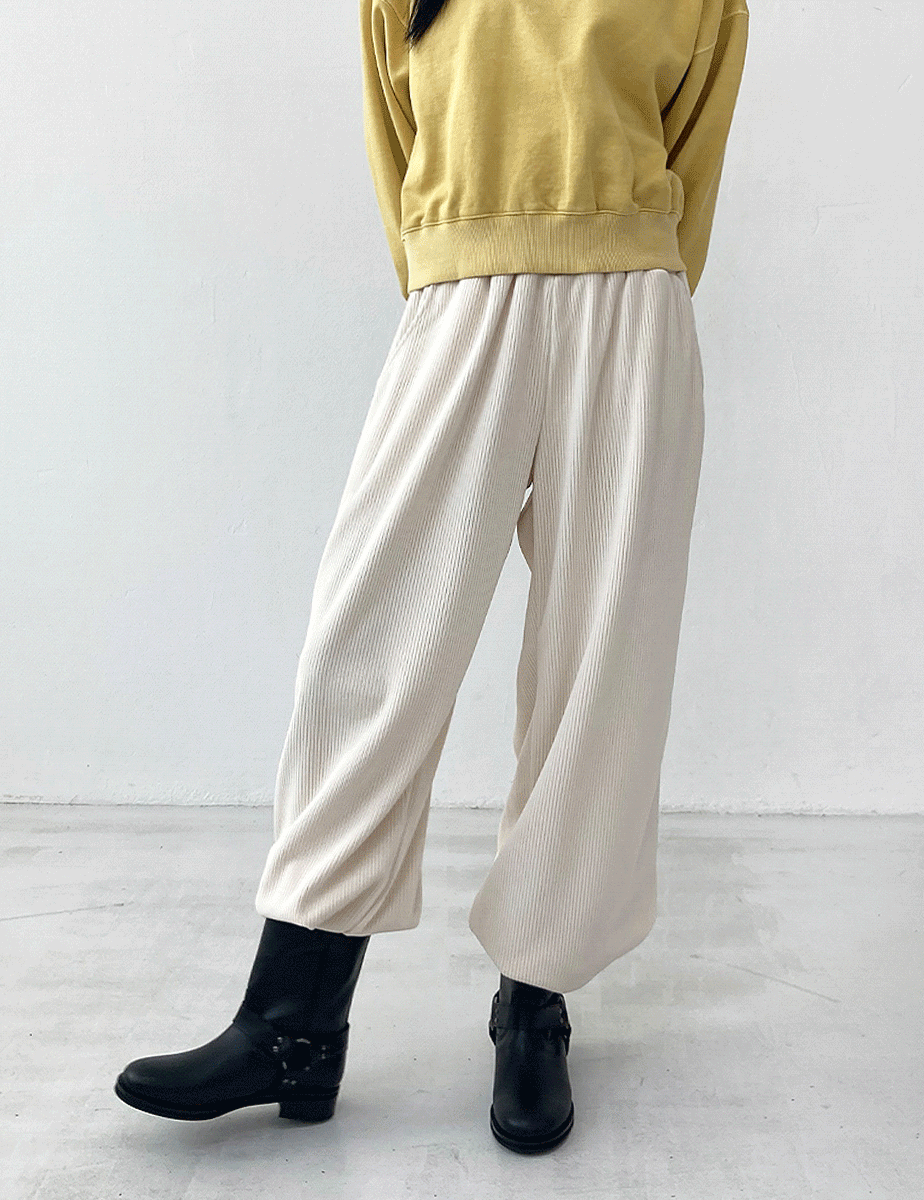 [아이당일] corduroy banding pant (2color)