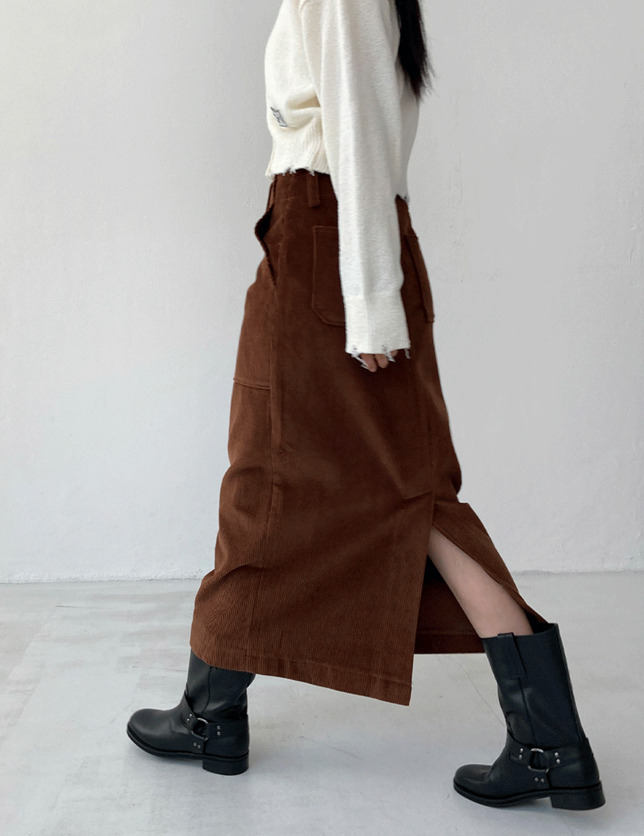 Allen corduroy skirt (2color)
